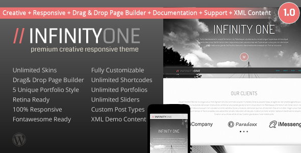 InfinityOne Creative & Responsive WordPress Theme