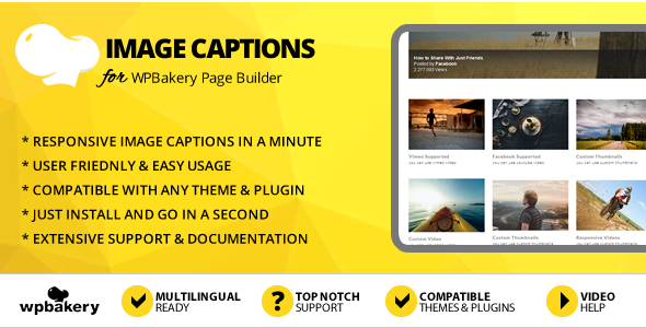 Elegant Mega Addons Image Captions for WPBakery Page Builder